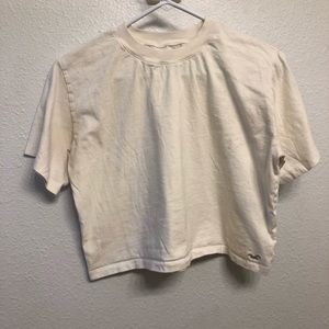 Hollister White Boyfriend Tee medium